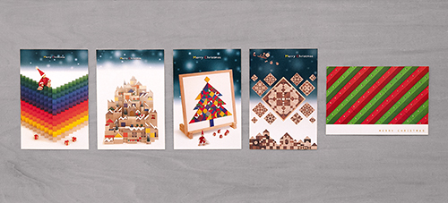 購入特典のクリスマスカード5点セットです